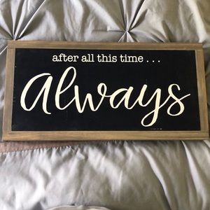 Harry Potter “always” sign